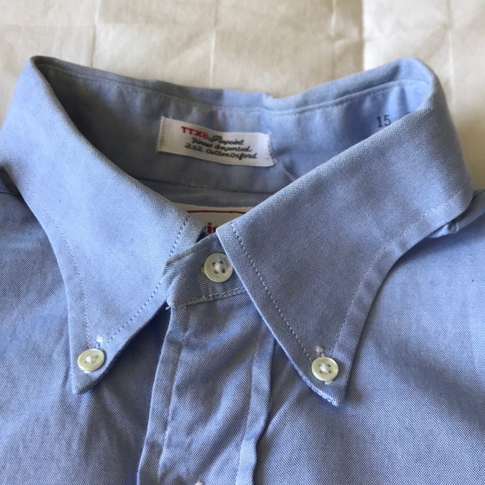 Vintage Creighton Light Blue Cotton Oxford 15-32